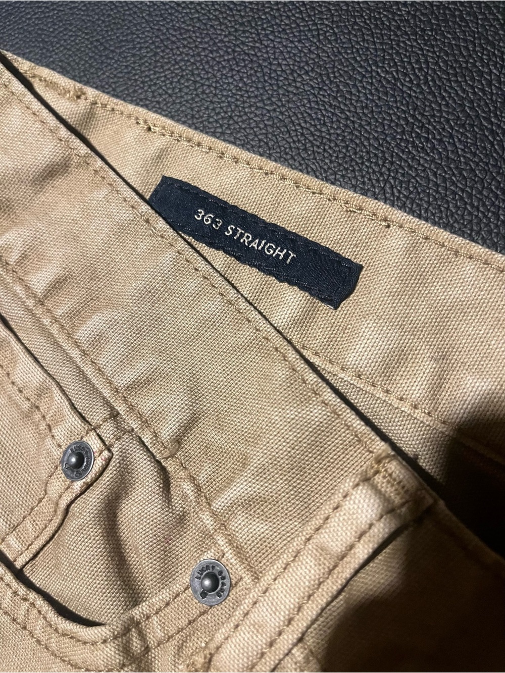 NWT. Tan/Beige Straight Leg Lucky Jeans, 34x34 - Picture 7 of 9